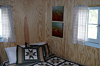 The Master Bedroom in Sunrise Cabin